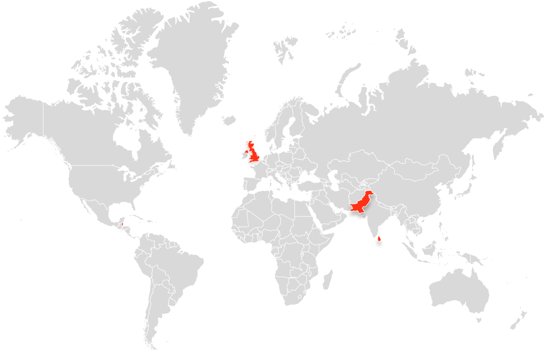 srilankan map